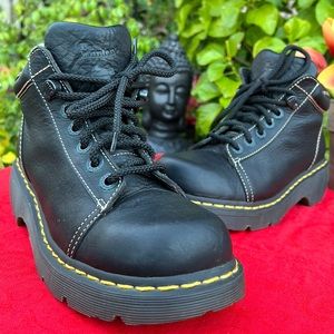 Dr. Martens Chunky Black Platform Ankle Boots